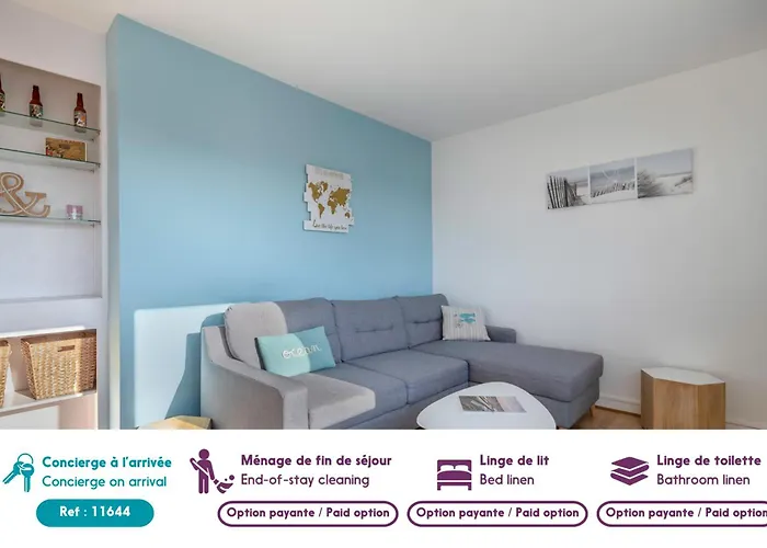 شقة Pour 4 En Plein Coeur De La Baule